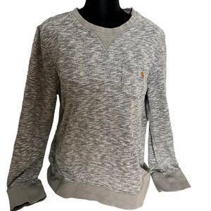 Carhartt sz L (12-14) gray melange crew neck sweatshirt